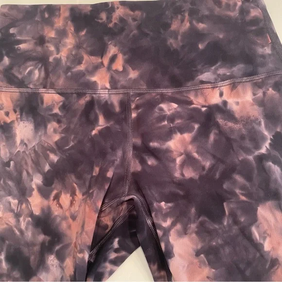 lululemon athletica Tie-Dye Athletic Shorts - Purple and Brown - Picture 5 of 5